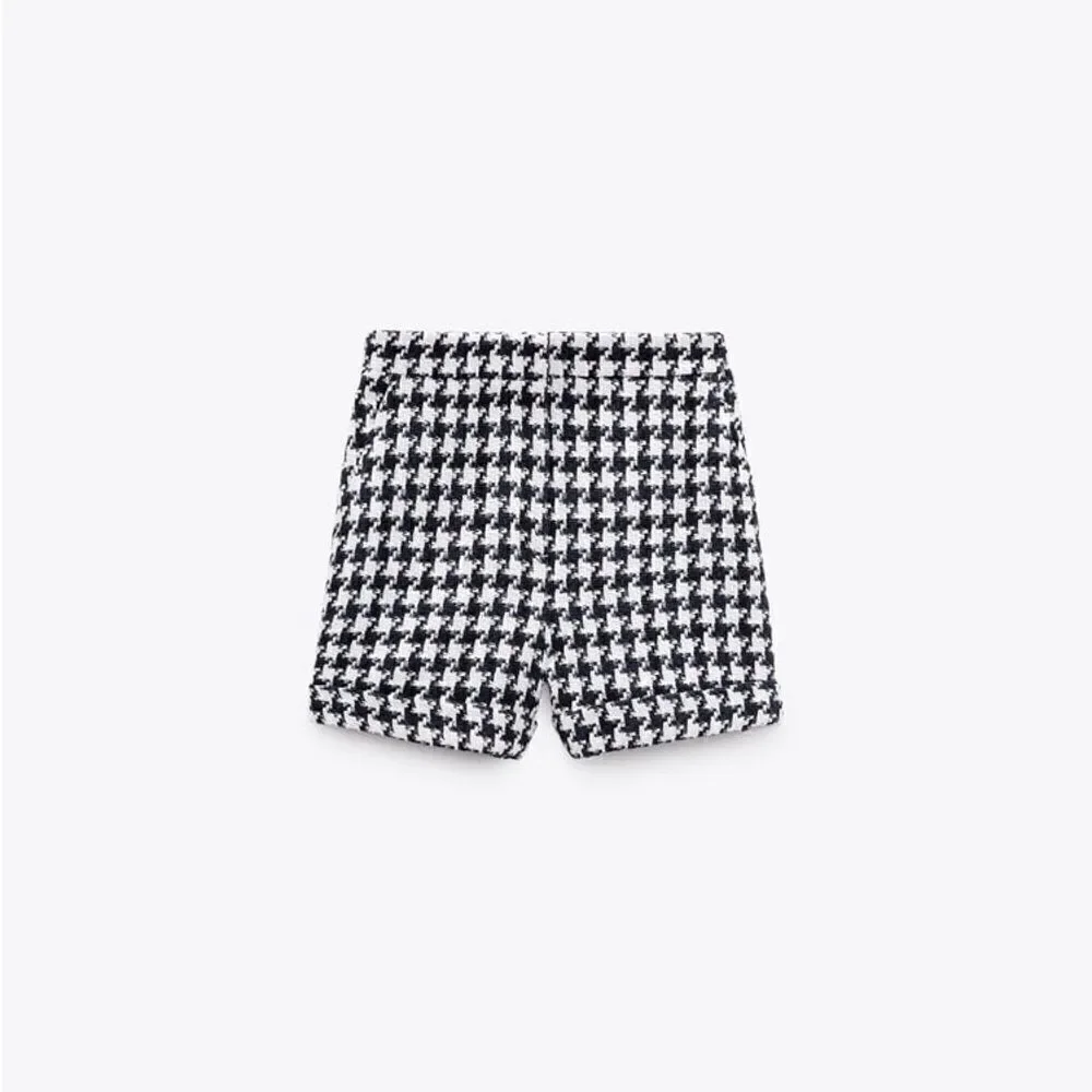 Zara Co-Ord Set Textured Bomber Shorts New - Picture 7 of 12